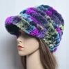Fashion Lady Real Rex Rabbit Fur Hat Snow Cap Winter Hats for Women Girls Real Fur Knitting Skullies Beanies Natural Fluffy Hat 3