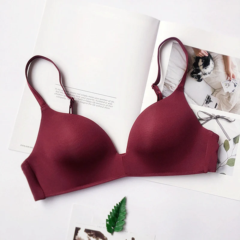 Wine Red Высокое качество, бюстгальтеры для женщин, Soutien Gorge Femme, женский бюстгальтер, легкий, тонкий, без проволоки, дышащее нижнее белье - Цвет: Wine Red