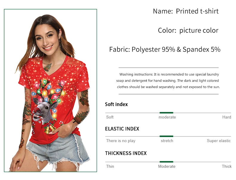 NADANBAO New Year Short Sleeve Tops For Women Merry Christmas T-shirt Elk Printing T Top Jingle Bell Female Clothing