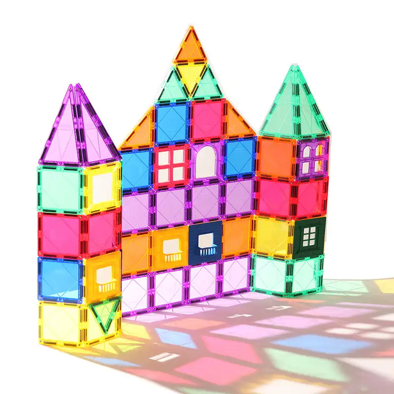 120 piece magnetic tiles magnetic building blocks toys for kids