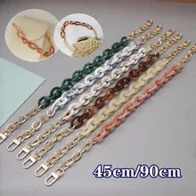 Woman Chain Resin Strap Accessory Detachable Cross Body Bag Strap Replacement Acrylic Shoulder Handle Chain
