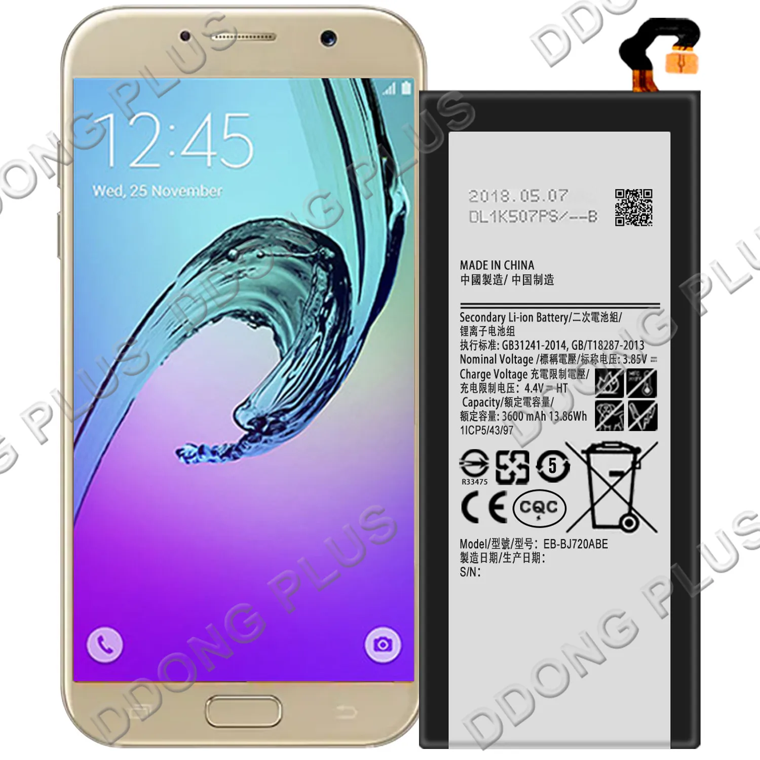 EB-BA720ABE аккумулятор для Samsung Galaxy A7 Duos SM-A720F/DS запасная часть аккумулятора |