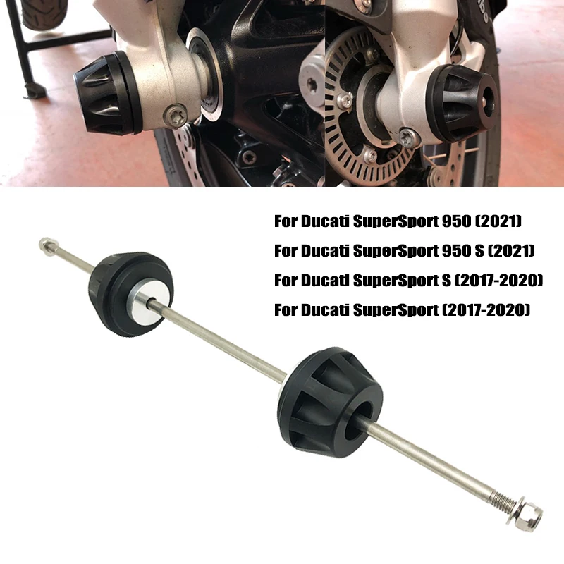2021 Supersport 950 Assale Anteriore E Posteriore Protezione Ruota Forcella Slider Crash Per Ducati Supersport 950 S / Supersport /S 2017-2020 2019