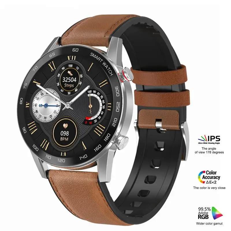 DT95 ЭКГ PPG 360*360 HD IPS экран Смарт-часы Bluetooth Вызов IP68 Водонепроницаемый кровяное