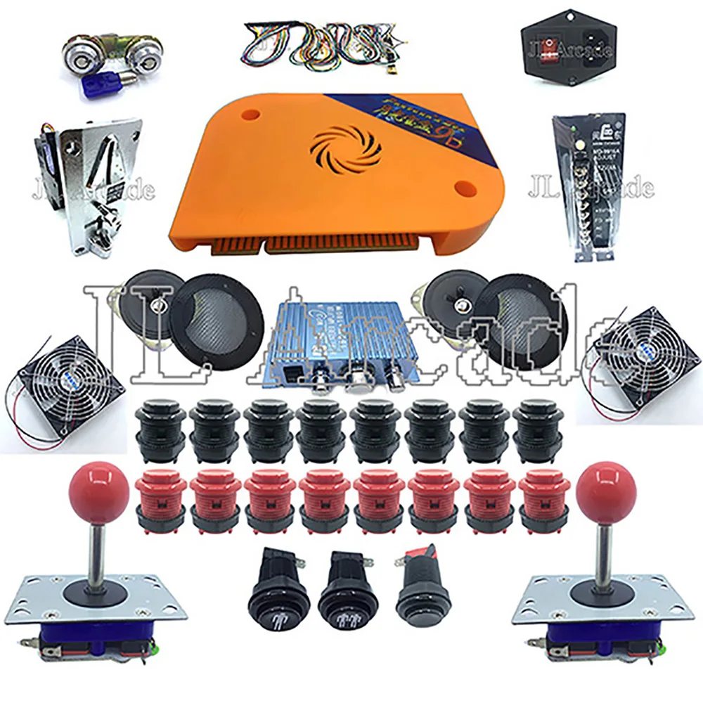 New 2 Player Diy Arcade Kit Pandora Box 9d 2222 In 1 Game Board,and  Joystick American Happ Style Push Button For Arcade Machine - Coin Operated  Games - AliExpress