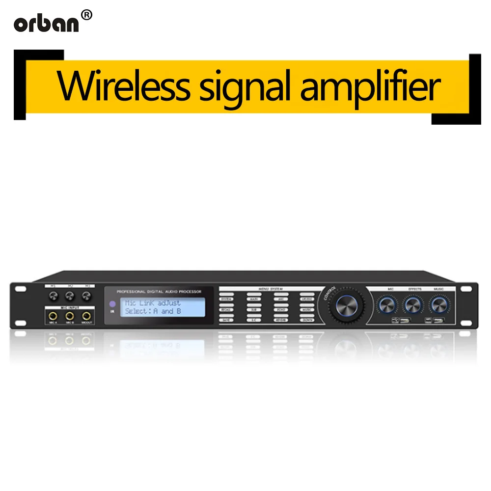

AP800 Professional Preamplifier Anti-howling Processor Reverber Equalizer KTV Audio