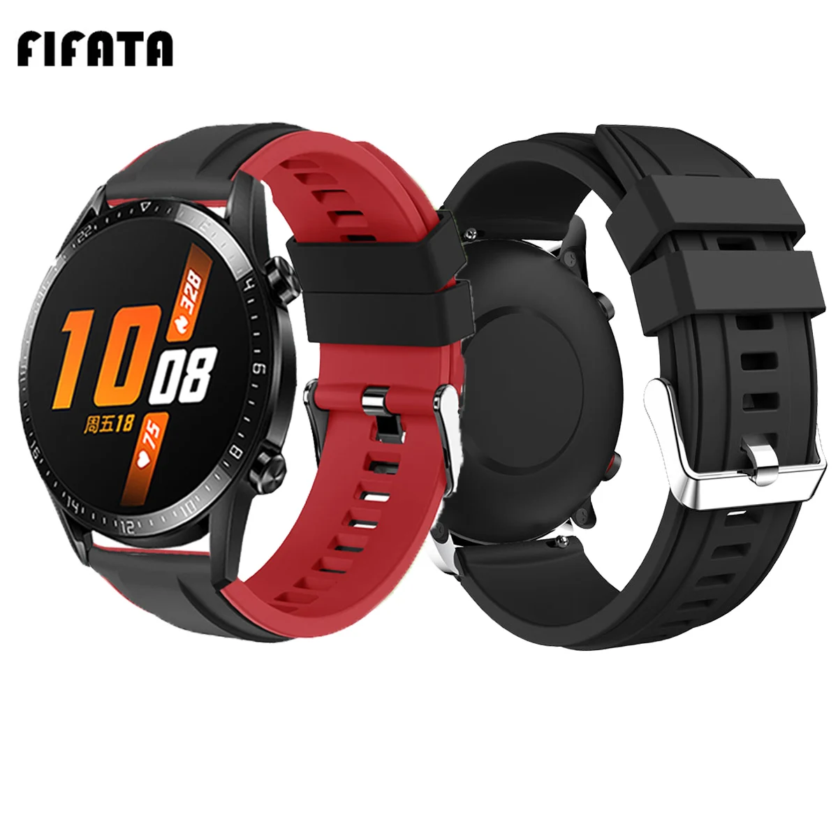 Ремешок FIFATA для Huawei Watch GT 2 силиконовый браслет Samsung Galaxy 46 мм Huami Amazfit GTR 47 22 |