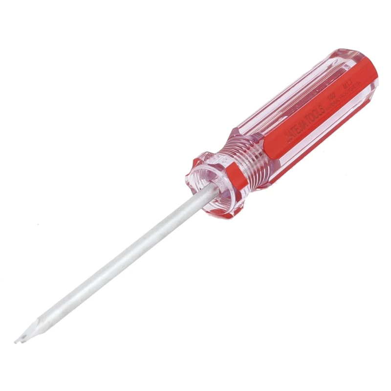 

HOT-Red Clear Plastic Handle 2mm Magnetic Tip Spanner Screwdriver useful to operate electronic device, perfect for electrician