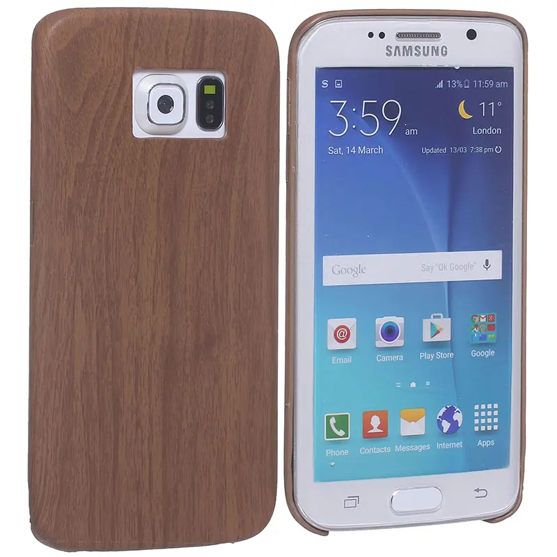 New arrival wood grain design TPU Protective Case back Cover skin for Samsung Galaxy S6 Edge G9250 G925F cell phone case shell |