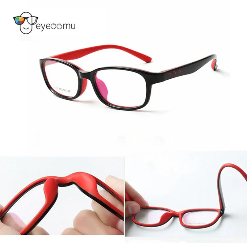 Детские очки EYEOOMU TR90 Силиконовые Оптические для девочек подростков Спортивные