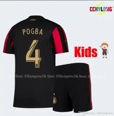 Коллекция года, детская JerseySoccer Jersey, 19/20 для мальчиков, Pogba Nagbe Barco Gressel MARTINEZ ALMIRON, футбольные футболки+ штаны - Цвет: kids