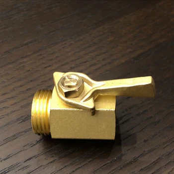 

2pcs/set Shut Off Easy Install Mini Connector Garden Hose With Washer Solid Brass 3/4 Inch Home Durable Water Saving