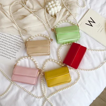 

Children Mini Purses and Handbags 2020 New Pearl Crossbody Bags for Women Small Wallet Party Hand Bags Tote Gift Purses for Girl