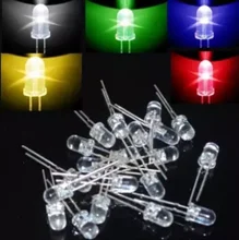 Kit de diodes électroluminescentes rondes 5mm, ensemble de diodes électroluminescentes, à monter soi même, rouge, vert, bleu, jaune, blanc, 5 couleurs * 20 pièces = 100 pièces