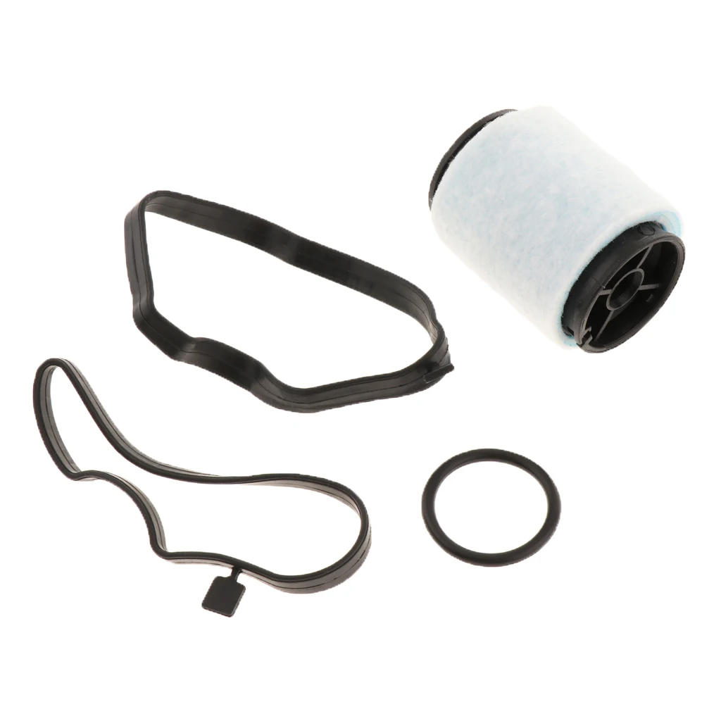 Car Crankcase Oil Filter Breather Separator with 2 Gaskets for BMW E46, E39, Part Number: 11127793164