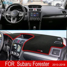 Alfombrilla antideslizante para Subaru Forester 2013 ~ 2018, cubierta para salpicadero, parasol, accesorios para salpicadero, SG SH SJ SK 2014, 2015, 2016, 2017