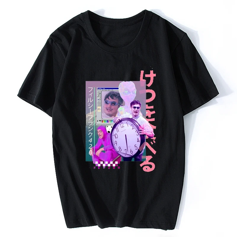 Eightin Vaporwave грязный откровенный 420 футболка хлопок плюс размер Crewneck печать