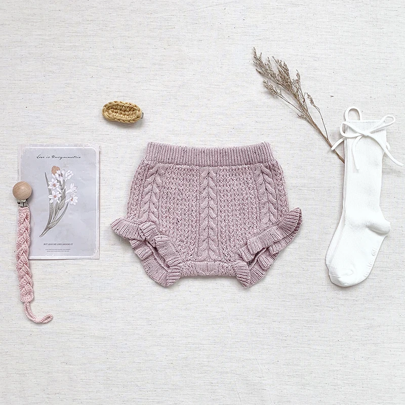 Kids Shorts Spring Autumn PP Knit Baby Boys Girls Casual