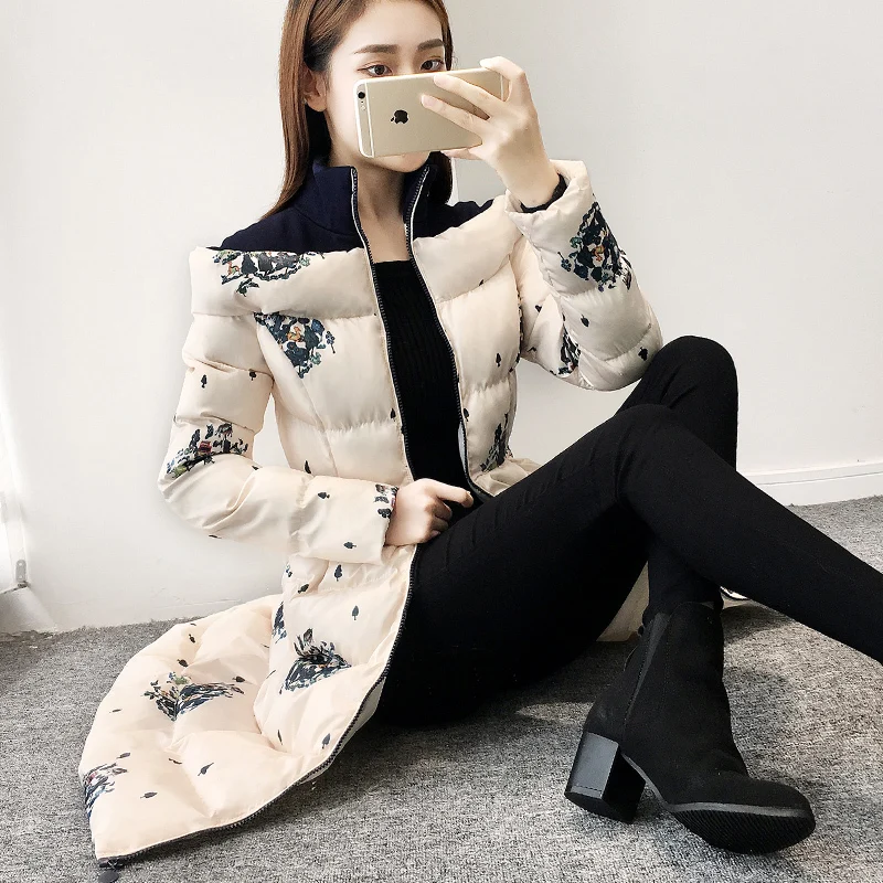 2020 Parka Winter Jas Vrouwen Mode Gewatteerde Jas Lange Jas Parka Dikke Print Pluizige Jassen Camperas Mujer KJ625 2020 Parka Winter Jas Vrouwen Mode Gewatteerde Jas Lange Jas Parka Dikke Print Pluizige Jassen Camperas Mujer KJ625