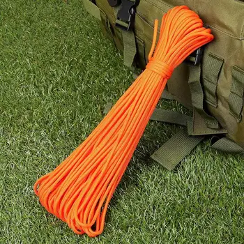 

Camping Cord Tent Rope Parachute Rope 31M Diameter 4mm Wear Resistance Strong Reflective Heavy Load Mountain Water Handicrafts