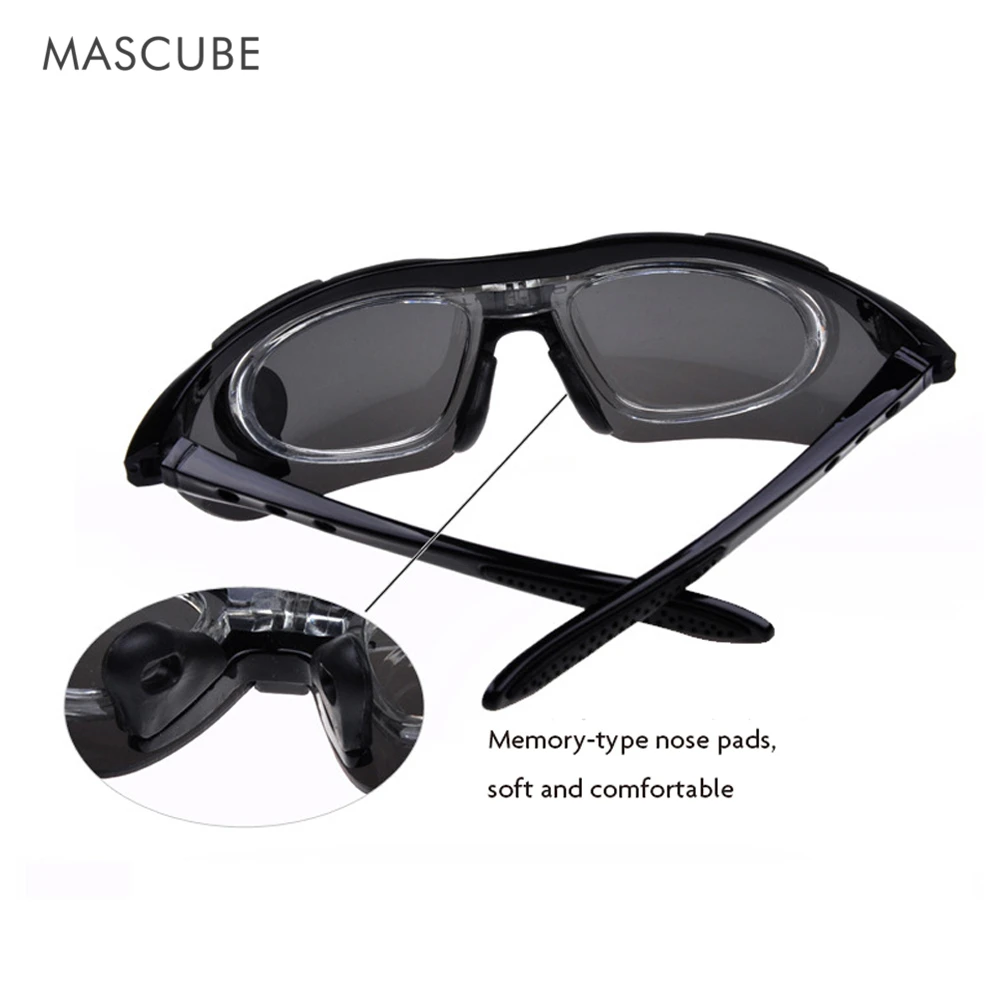 Ceny MASCUBE ochrona UV400 wspinaczka turystyka gogle okulary taktyczne sport ochronne okulary myśliwskie 5 obiektyw óculos feminino