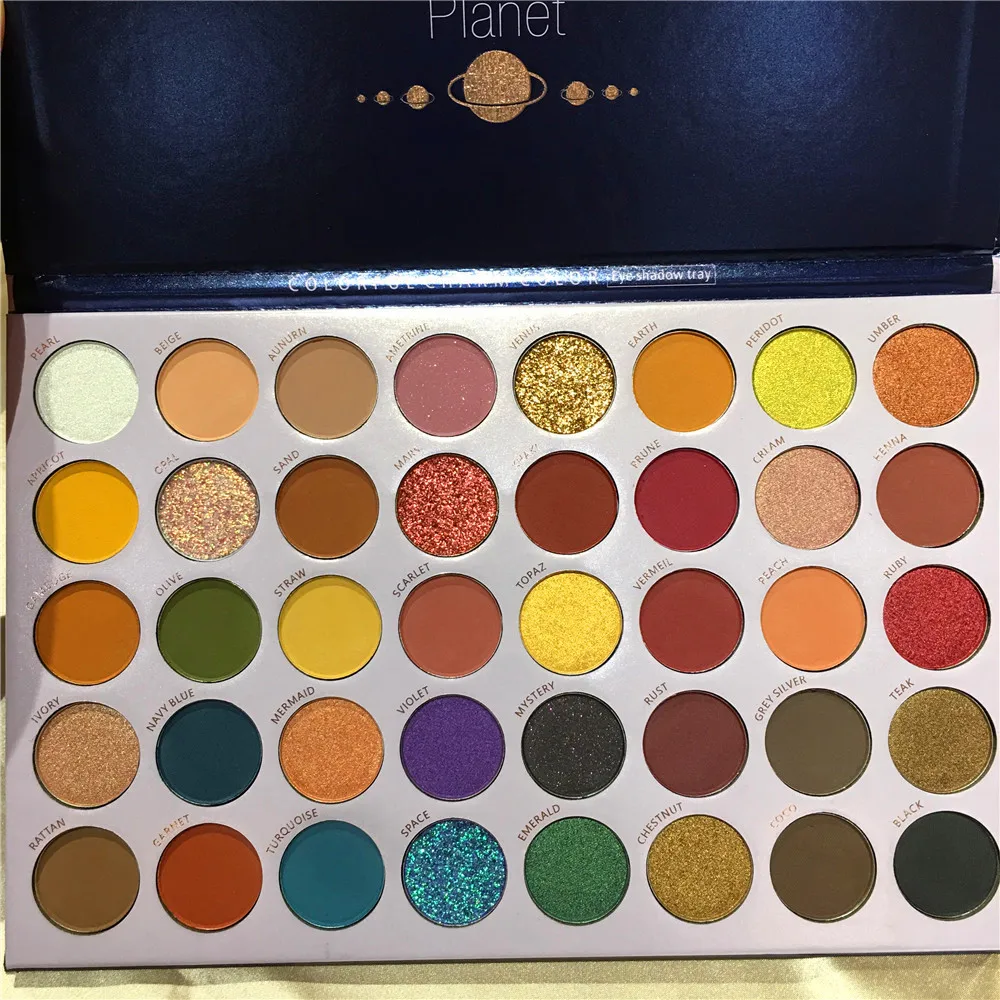 BEAUTY GLAZED разворотная планета 40 цветов Тени для век Палитра искусственная