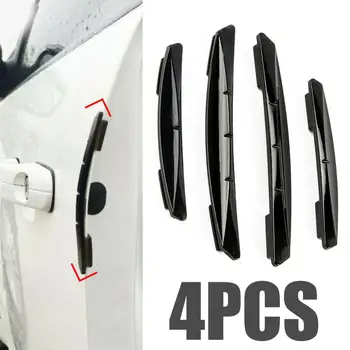 

4pcs Car Sticker Door Edge Guards Trim Molding Protection Strip Scratch Protector Car Crash Barriers Door Guard Collision