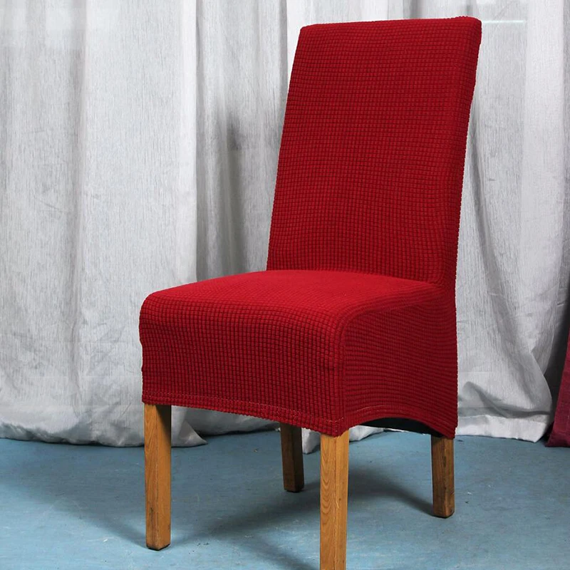 Домашний чехол для кресла спандекс Strench кухня столовая чехлы на стулья для отелей вечерние свадебные чехлы для стула чехол для сиденья Чехол для стула - Цвет: Wine Red