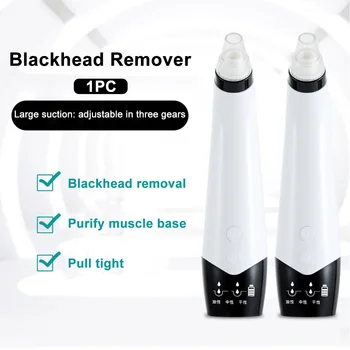 

Pore Cleaner Deep Cleansing Pimple Acne Facial Comedone Extractor LCD Display Blackhead Remover Vacuum Suction USB Rechargeable