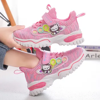 

Children's running shoes, girls' fashion sports shoes, lightweight sports shoes, mesh breathable soft casual tennis shoes