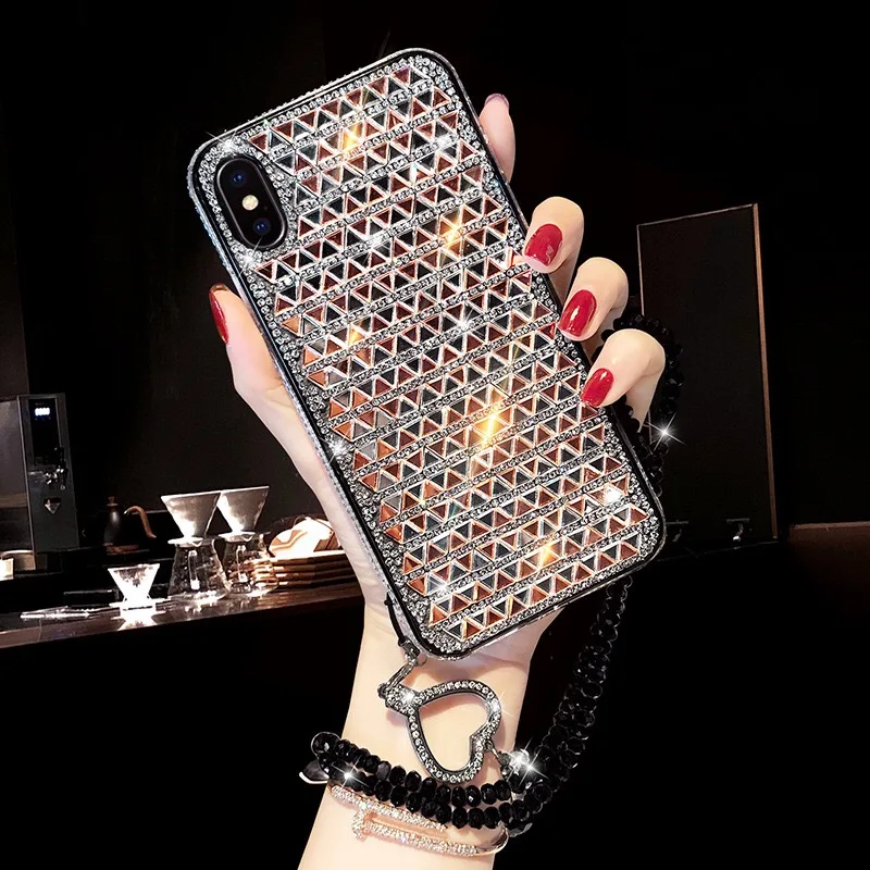 Favourite Luxury creative full diamond phone case For iPhone 7 8 Plus All inclusive Anti-fall iPhone11 Pro XS MAX XR Cover | Мобильные
