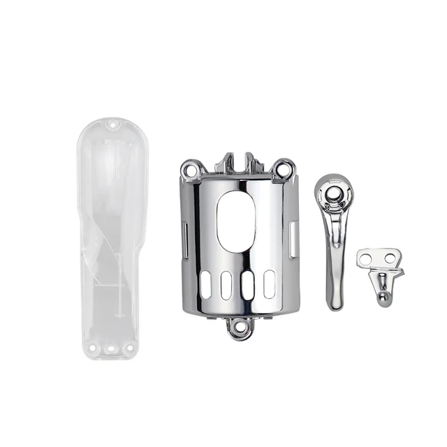 Set DIY Modified Shell For 8148 Electric Hair Clipper Accessories Barber Hair Trimmer Case Motor Cover Switch 4color wireless 4pce Silver