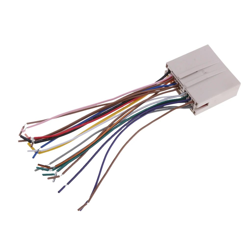 1 Pcs Audio Car Stereos Wiring Harness CD Player Wire For Ford / Hyundai / Lincoln / Mercury Series Etc 18 cm / 7.08 Inch