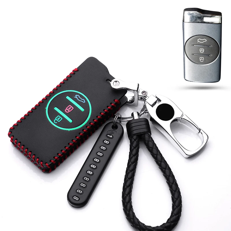 Funda de cuero con capa superior para llave de coche, accesorios modernos para Chery Tiggo 8, llegada 5 Pro, Gx, 5x, eQ7, Chery, Tiggo 7 Pro, 2020