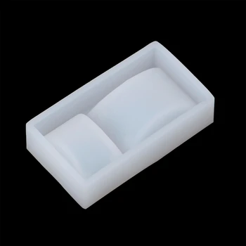 

Rectangle Silicone DIY Mold Bracelet Pendant Jewellery Making Mould Resin Hole epoxy resin molds