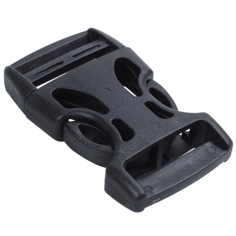 

4pcs Plastic Side Quick Release Buckles Clip for 25mm Webbing Band Black