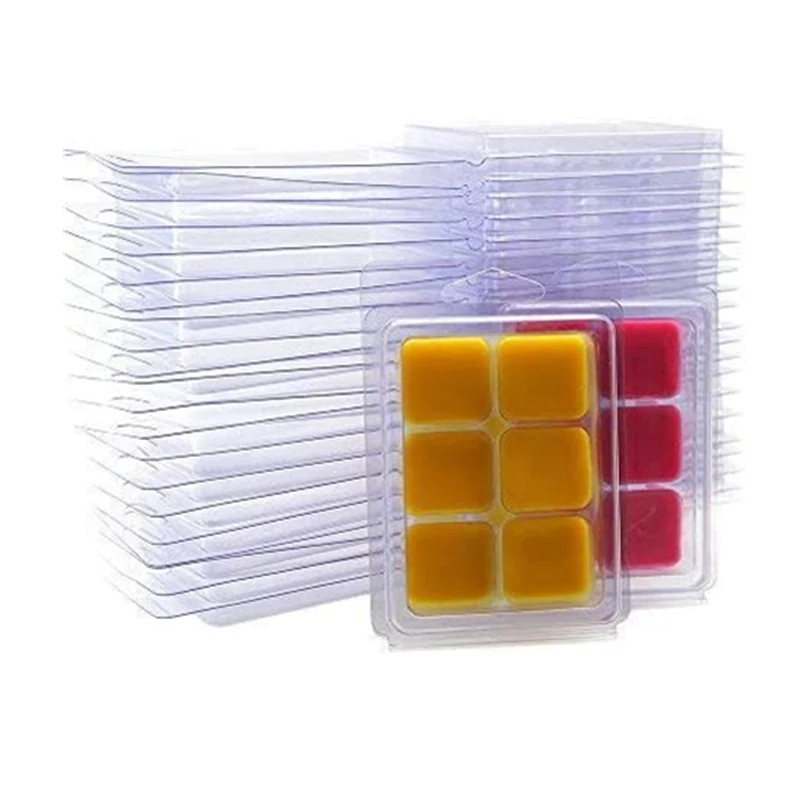 candle mould Wax Melt Molds Clear Empty Plastic Clamshells for Wickless Candles | Дом и сад