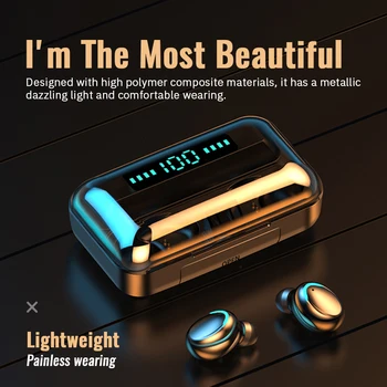 

Wireless Headphones for Iphone Earphone Bluetooth Headset Handsfree Noise Canceling Headphone 9D Stereo Wireless Earphones