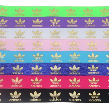 

DHK 1'' 50yards FOIL GOLD Printed Grosgrain Ribbon Accessory Hairbow Headwear Decoration DIY Wholesale OEM 25mm B1902