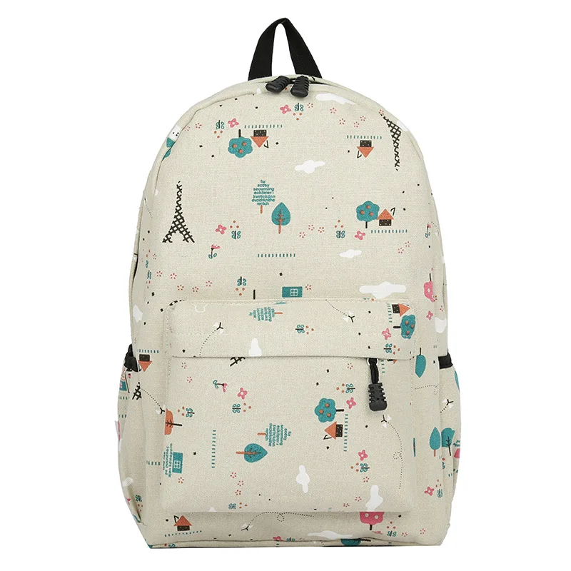 JIULIN White Backpack School-Bags Student Travel-Bag Teenagers Girl Women for Bm01-Bp-Jybddg |