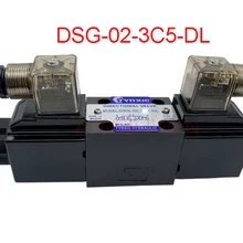 DSG-02-3C5 1/4 yuken DSG02 гидравлический Соленоид-управляемый клапан управления по направлению, DSG-02-3C5-DL Магнитный обменный клапан 24v 220v