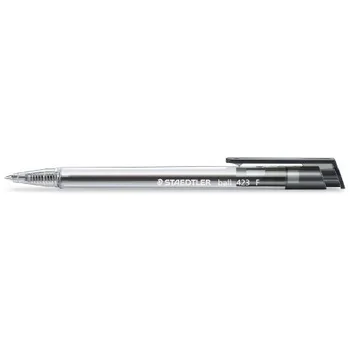 

Ballpoint pen Staedtler, three-sided, transparent, disposable, thickness