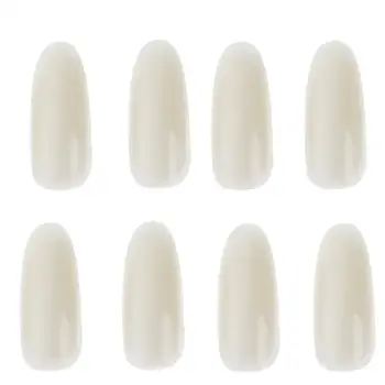 

50pcs/Pack Natural White Ultra-Thin False Nail Tips Round Tip Acrylic French Full Cover Manicure Fake Nails False Nail Tips