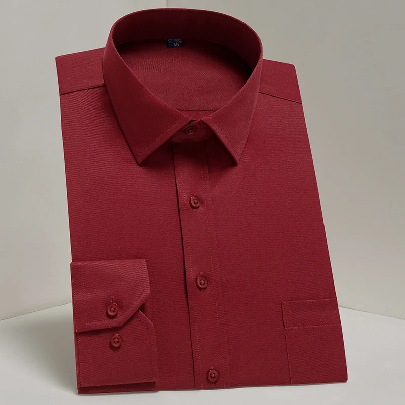 Mens Formal Shirt Long Sleeve Business Social Dress Work office dress shirts