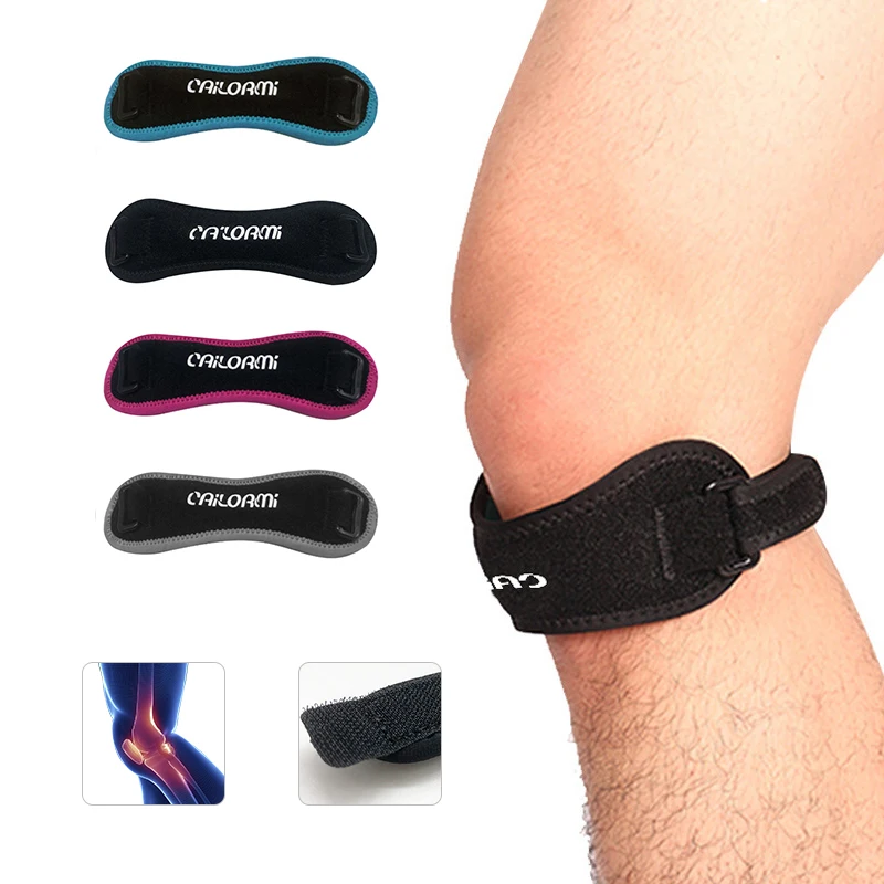 Sports knee pads compression protector patella belt outdoor riding mountain climbing basketball protective gear | Красота и здоровье