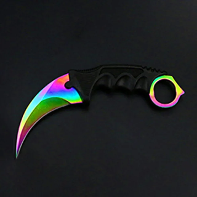 CS GO счетчик удар карамбит коготь мрамора выцветание nife оболочка охотничий лагерь тактический бой выживания боевой самообороны hawkbill - Цвет: Фиолетовый