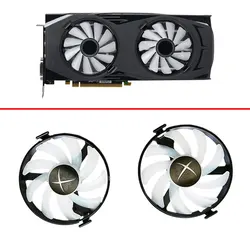 2 fãs da placa gráfica dos pces FDC10U12S9 C rx480, apropriado para xfx amd radeon rx 470 480 580 rx580 rx480 rx470 edição gpu refrigerar