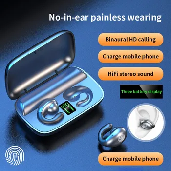 

Wireless TWS Earphone Bluetooth 5.0 Sport Earbuds Bone Conduction Headset With Charging BOX For Charge Android/iOS Phone