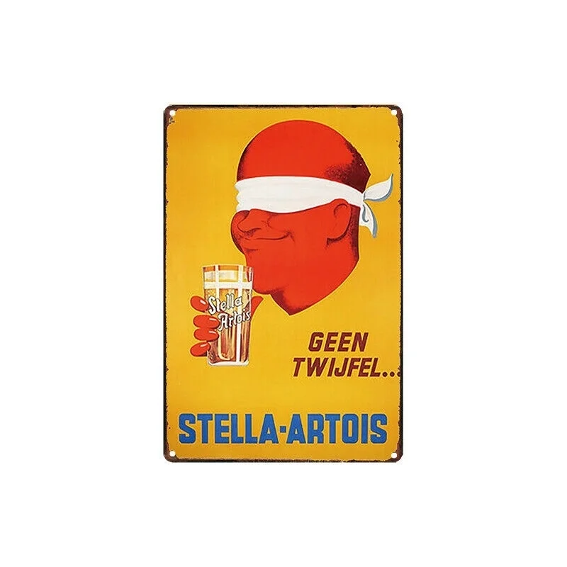 Металлический жестяной знак stella artois пивной Пивной клуб декор бара паба домашний