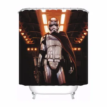 

Custom Waterproof Shower Curtain Star Wars Printed Bathroom Decor Various Sizes #180324-01-02